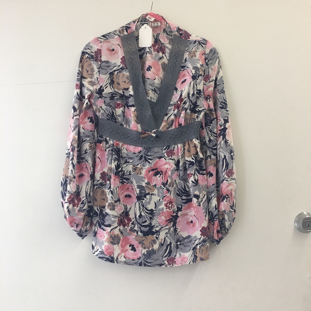 Manoush Long Sleeve Blouse - Floral